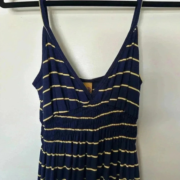 Rachel Pally and Shop Bop Blue and Yellow Striped Tank Maxi Dress in XS - Picture 4 of 8